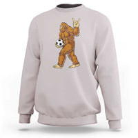 Funny Bigfoot Soccer Player Sweatshirt Folklore Cryptid Gift