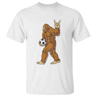 Funny Bigfoot Soccer Player T Shirt Folklore Cryptid Gift