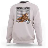Funny Bigfoot Soccer Goalkeeper Sweatshirt Keepersquatch