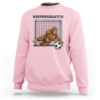 Funny Bigfoot Soccer Goalkeeper Sweatshirt Keepersquatch