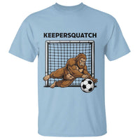 Funny Bigfoot Soccer Goalkeeper T Shirt Keepersquatch