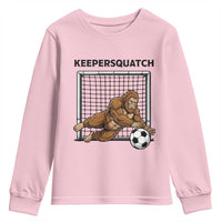 Funny Bigfoot Soccer Goalkeeper Youth Sweatshirt Keepersquatch