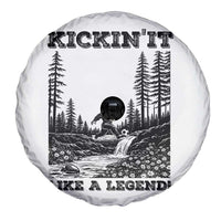 Kickin It Like A Legend Spare Tire Cover Funny Bigfoot Soccer Player