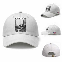 Kickin It Like A Legend Baseball Cap Funny Bigfoot Soccer Player