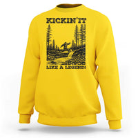 Kickin It Like A Legend Sweatshirt Funny Bigfoot Soccer Player