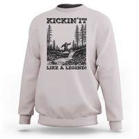 Kickin It Like A Legend Sweatshirt Funny Bigfoot Soccer Player