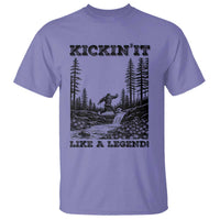 Kickin It Like A Legend T Shirt Funny Bigfoot Soccer Player