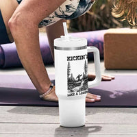 Kickin It Like A Legend Tumbler With Handle Funny Bigfoot Soccer Player
