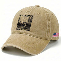 Kickin It Like A Legend Washed Cotton Baseball Cap Funny Bigfoot Soccer Player