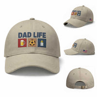 Dad Life Soccer Beer Baby Bottle Baseball Cap Fathers Day Gift
