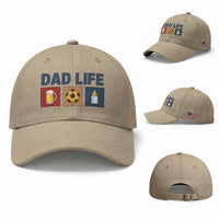 Dad Life Soccer Beer Baby Bottle Baseball Cap Fathers Day Gift