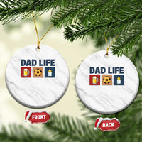 Dad Life Soccer Beer Baby Bottle Ceramic Ornament Fathers Day Gift