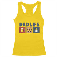 Dad Life Soccer Beer Baby Bottle Racerback Tank Top Fathers Day Gift