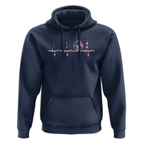 USA Soccer Heartbeat Hoodie American Flag Football Pulse