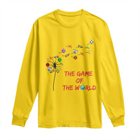 Soccer Dandelion Flower Long Sleeve Shirt The Game Of The World