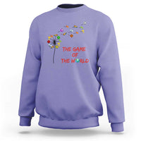 Soccer Dandelion Flower Sweatshirt The Game Of The World