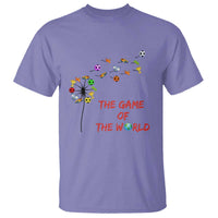 Soccer Dandelion Flower T Shirt The Game Of The World