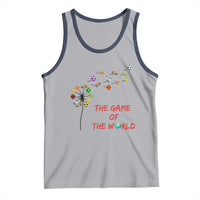Soccer Dandelion Flower Tank Top The Game Of The World