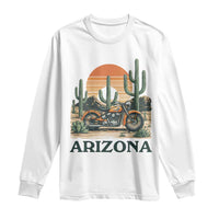 Arizona Motorcycle Long Sleeve Shirt Vintage Desert Highway Rider Gift