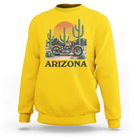 Arizona Motorcycle Sweatshirt Vintage Desert Highway Rider Gift