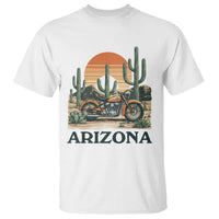 Arizona Motorcycle T Shirt Vintage Desert Highway Rider Gift