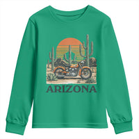 Arizona Motorcycle Youth Sweatshirt Vintage Desert Highway Rider Gift