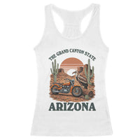 Vintage Arizona Motorcycle Rider Racerback Tank Top Desert Cactus Grand Canyon State