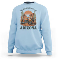 Vintage Arizona Motorcycle Rider Sweatshirt Desert Cactus Grand Canyon State