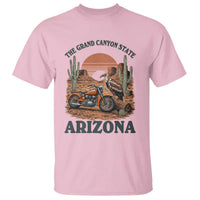 Vintage Arizona Motorcycle Rider T Shirt Desert Cactus Grand Canyon State