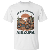 Vintage Arizona Motorcycle Rider T Shirt Desert Cactus Grand Canyon State