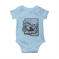 Vintage Arizona Pride Baby Onesie Cactus Desert Western Landscape