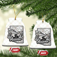Vintage Arizona Pride Ceramic Ornament Cactus Desert Western Landscape