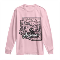 Vintage Arizona Pride Long Sleeve Shirt Cactus Desert Western Landscape