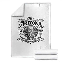 Arizona Desert Wanderlust Throw Blanket Vintage Grand Canyon State Est 1912