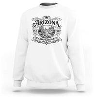 Arizona Desert Wanderlust Sweatshirt Vintage Grand Canyon State Est 1912