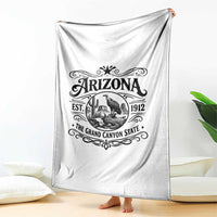 Vintage Arizona Cactus Desert Canyon Western 1912 Throw Blanket