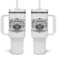 Vintage Flagstaff Landscape Adventure Tumbler With Handle Arizona Gift