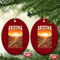 Arizona Souvenir Grand Canyon State Ceramic Ornament Saguaro Cactus Road Trip