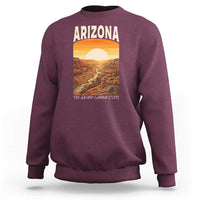 Arizona Souvenir Grand Canyon State Sweatshirt Saguaro Cactus Road Trip
