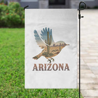 Arizona Desert Wren Bird Garden Flag Cactus Landscape Rustic Western