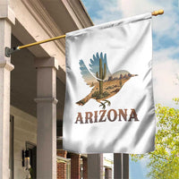 Arizona Desert Wren Bird Garden Flag Cactus Landscape Rustic Western