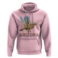 Arizona Desert Wren Bird Hoodie Cactus Landscape Rustic Western