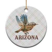 Arizona Desert Wren Bird Ceramic Ornament Cactus Landscape Rustic Western