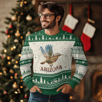 Arizona Desert Wren Bird Ugly Christmas Sweater Cactus Landscape Rustic Western