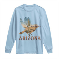 Arizona Desert Wren Bird Long Sleeve Shirt Cactus Landscape Rustic Western