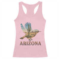 Arizona Desert Wren Bird Racerback Tank Top Cactus Landscape Rustic Western