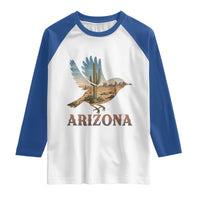 Arizona Desert Wren Bird Raglan Shirt Cactus Landscape Rustic Western