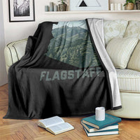 San Francisco Peaks Flagstaff Arizona Throw Blanket Vintage Mountain Landscape Gift