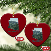 San Francisco Peaks Flagstaff Arizona Ceramic Ornament Vintage Mountain Landscape Gift