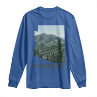San Francisco Peaks Flagstaff Arizona Long Sleeve Shirt Vintage Mountain Landscape Gift